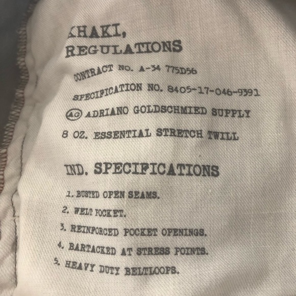 AG Suppply AG Vintage Straight Utility Work Wear Pants Mens 38 Gray Regular Fit - Picture 7 of 12